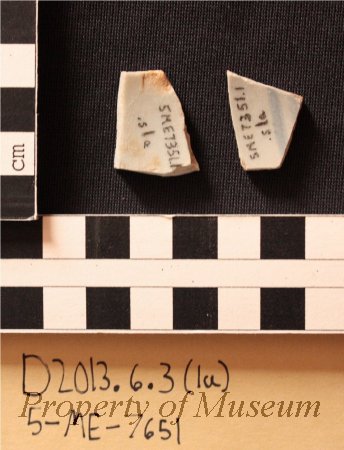 1a. 2 Sherds of Bamboo Style China.