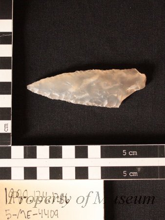 1. Biface Knife Blade. Stage V. Clear Chalcedony.