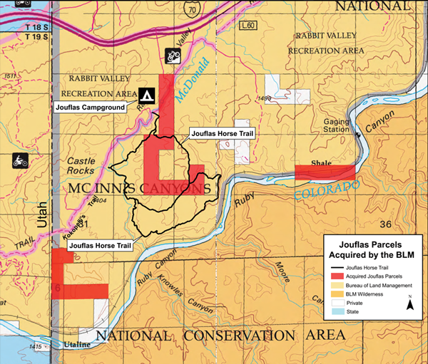 BLM map of the Jouflas property.
