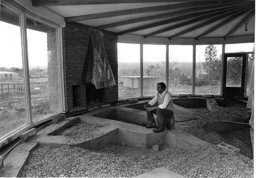 Yves Gallet Sits In His Grand Junction Living Room After Uranium Tailings Had Been Removed In 1988. Photo # 2004.0044.0151, Lloyd Files Research Library.