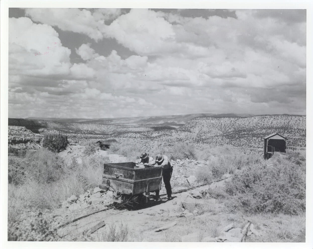 Uranium mining on the Colorado Plateau during the 1950's boom. William Chenoweth Collection, Museums of Western Colorado.