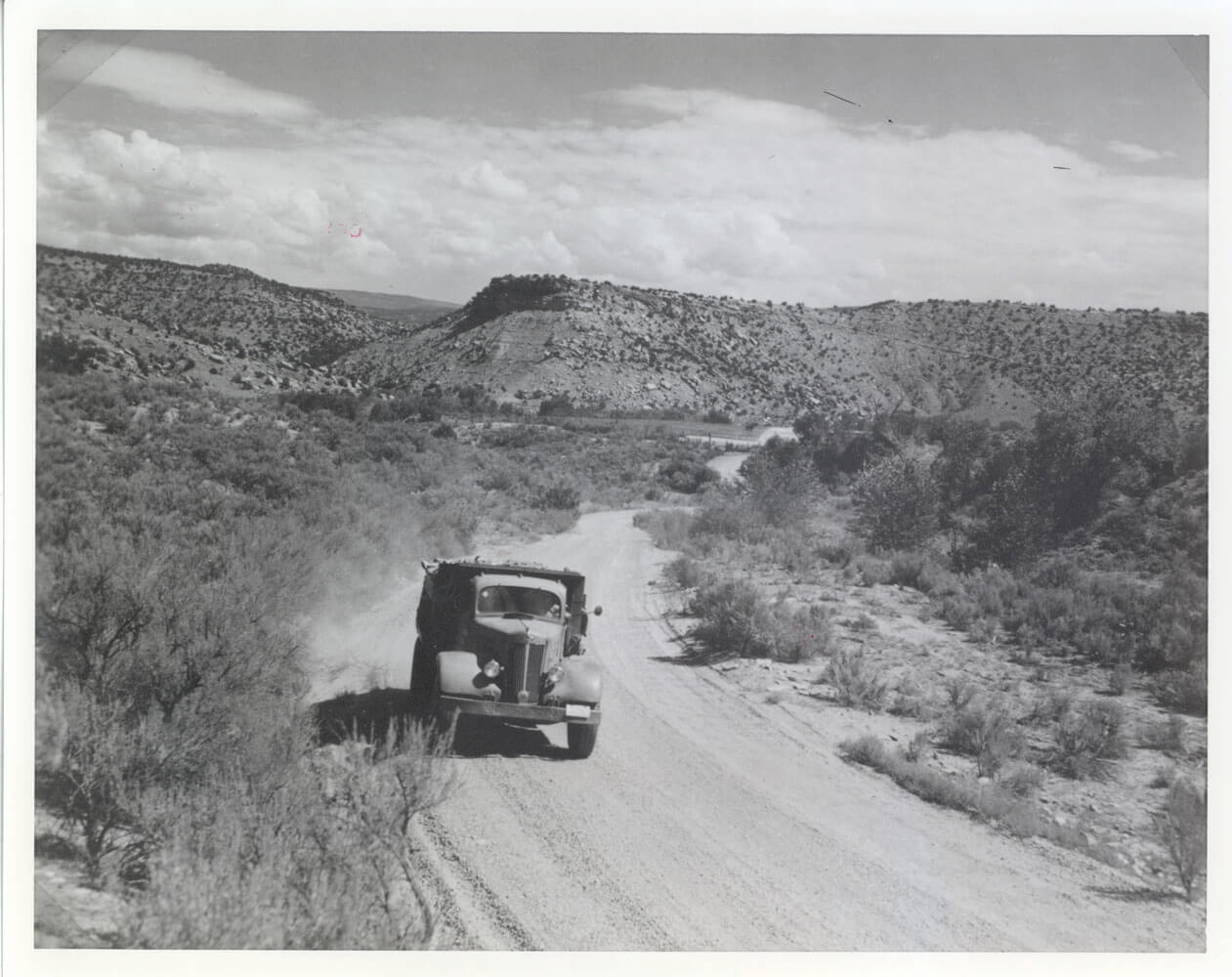 Uranium ore on the way to a processing mill on the Colorado Plateau. William Chenoweth Collection, Museums of Western Colorado.
