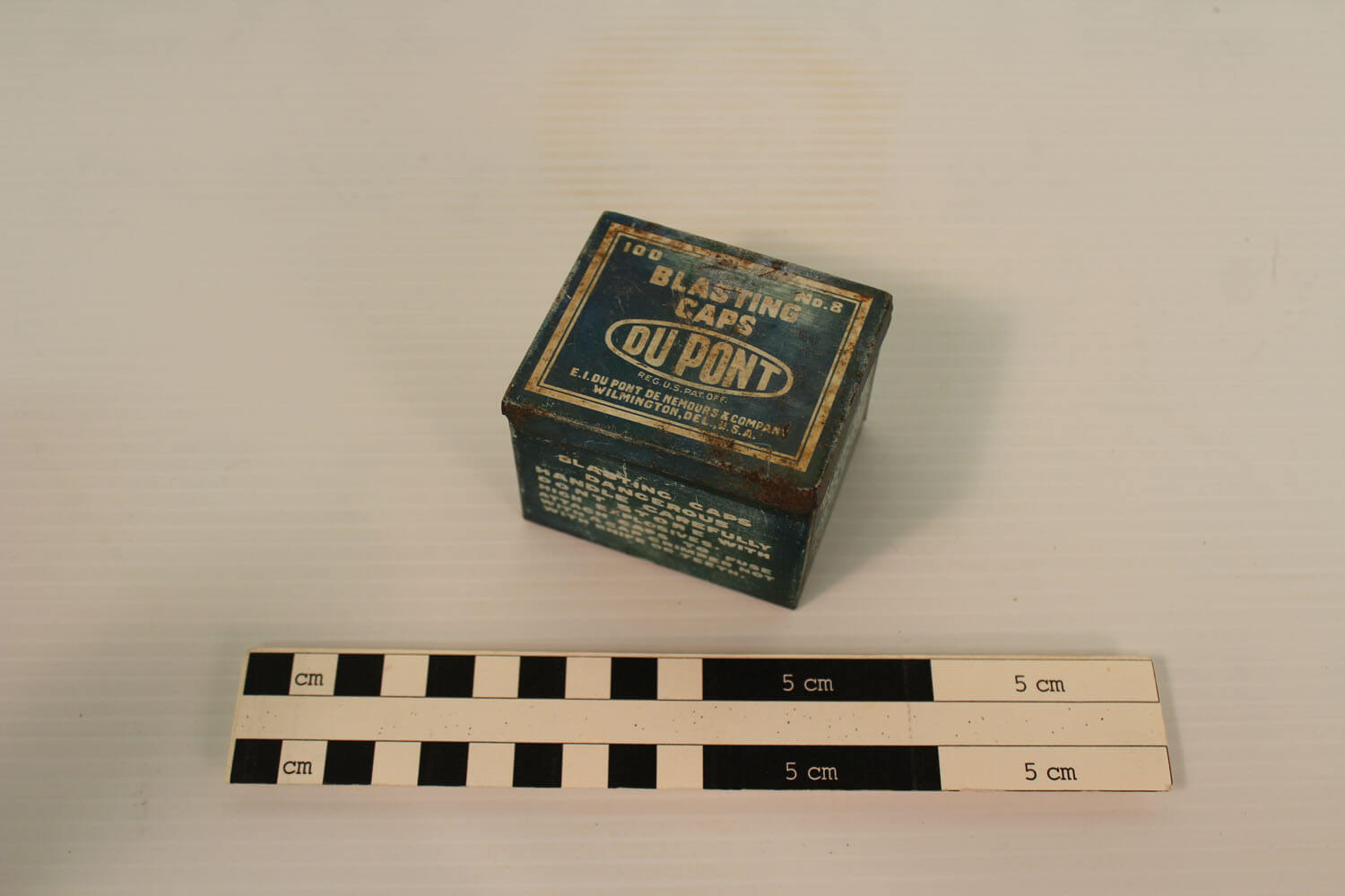 A Blasting Cap box from the BLM Collection.