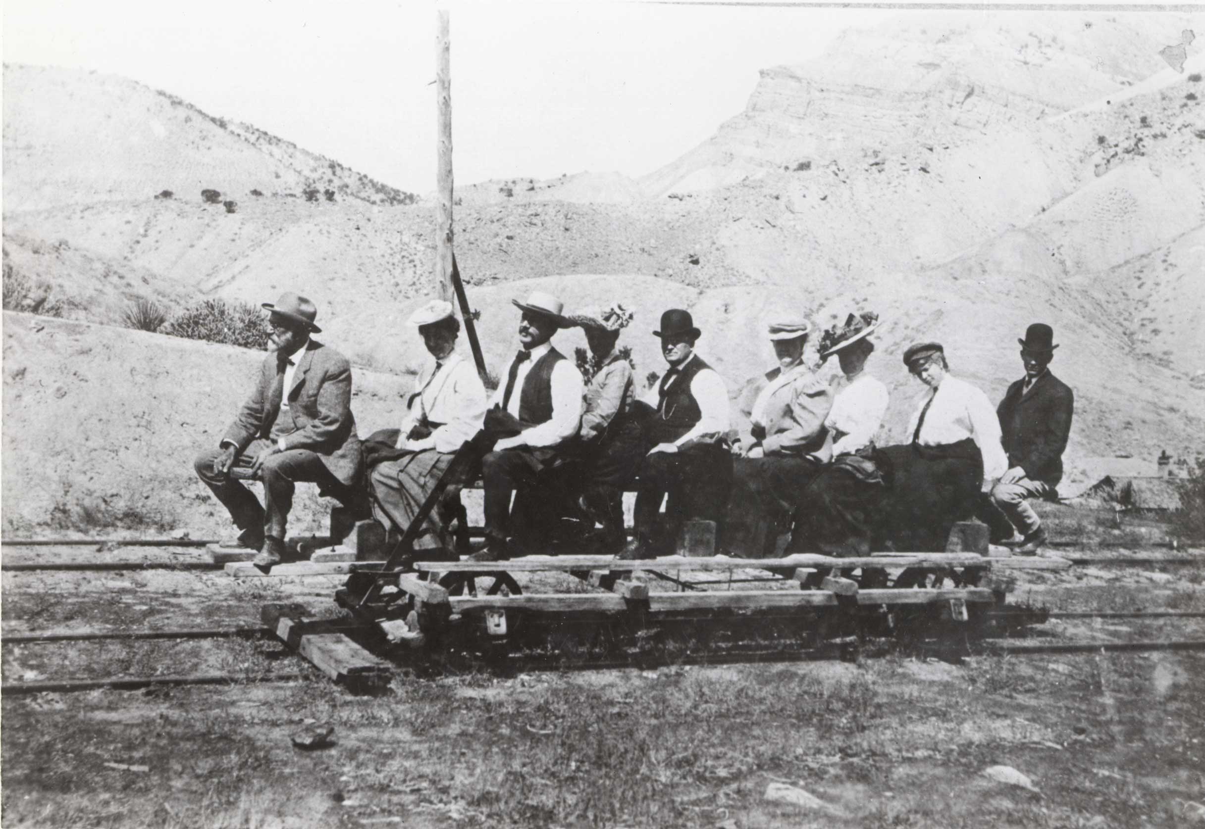 The Go Devil on the Little Book Cliff Railroad in 1903.  Photo # 1982.0000.0020, Lloyd Files Research Library.
